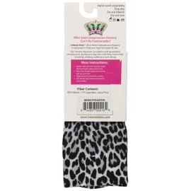 Celeste Stein Therapeutic Compression Socks, Black Grey Spots, 15-20 mmhg, 1 Pair