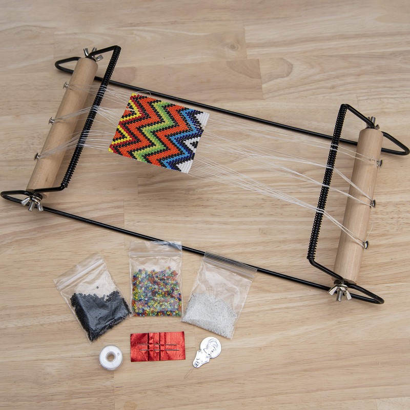 The Beadsmith Extra Wide Metal Bead Loom Kit, Includes Extra