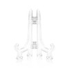 Funzhan 2pcs Clear Acrylic Easel Plastic Plate Stand Holder Fold