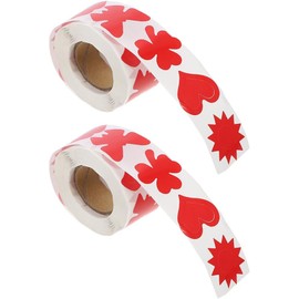 Pegatinas en 2 Rollos de Papel Rojo Bronceadoras Cuerpo Autoadhesivas en Fiesta de Verano Ideales para Decorar Diarios y Postales