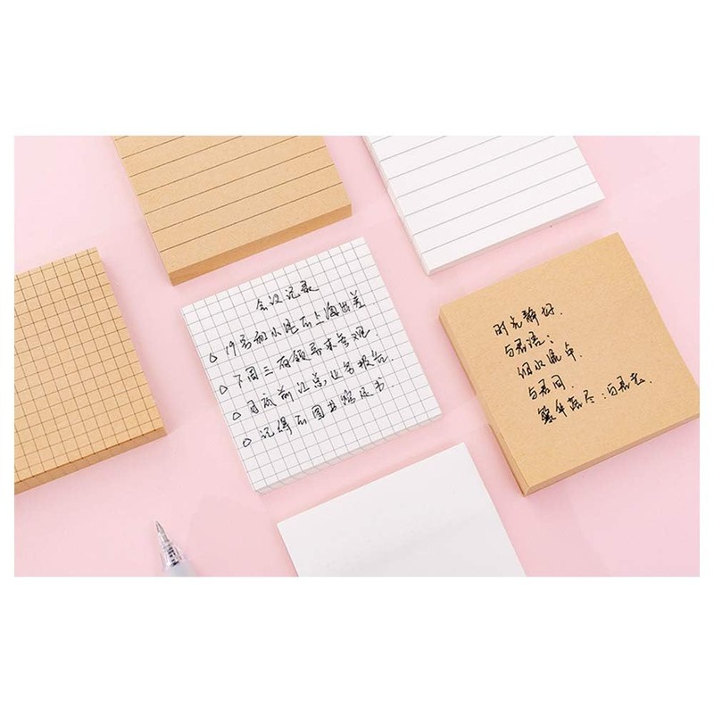 VOANZO 10pcs Small Square Sticky Notes 7.5 x 7.5cm Creative