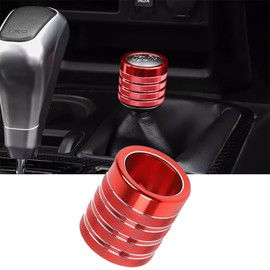 LIUQING 4Runner Gear Shift Knob, 4WD Gear Shift Handle Head Cover Trim for Toyota 4Runner TRD Pro Off-Road 2010-2023 Shift Knob Head Decoration Protector Interior Accessories (Red)