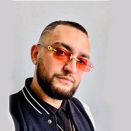 Heptagram Rectangle Fashion Rimless Sunglasses for Women Men Gangster 90s Frameless Shades Retro Vintage Trendy Eyewear