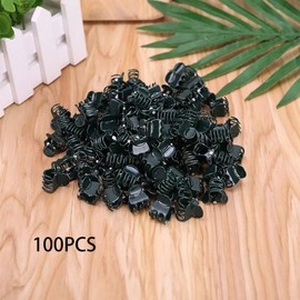 Pack of 100 Plastic Plant Clips, Mini Orchid Clips, Plant Clips, Trellis Aid, Plant Clips, Reusable, for Trellis Tomatoes, Roses, Cucumbers and Other, Climbing Plants Attachment