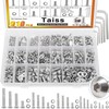Taiss 910PCS M2 M3 M4 M5 M6 Screws Kit,304 Stainless