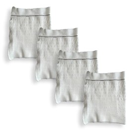 Puffio Fix Sleeve Catheter Leg Bag Holder, Catheter Bag Cover, Strong and Durable Fibre Blends with External Seams, Washable and Reusable, Size L (Pack of 4)