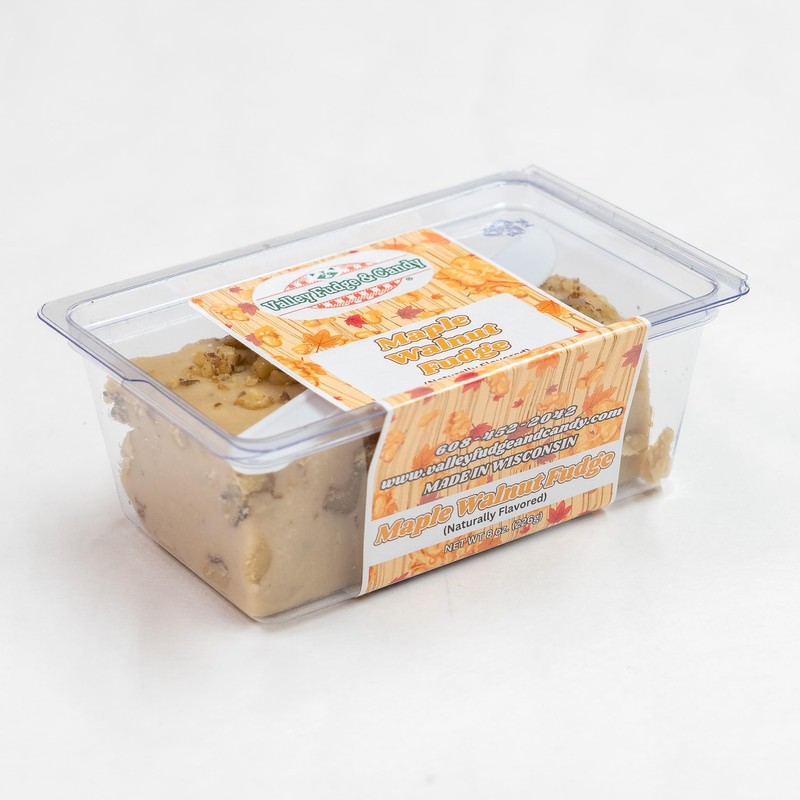 Valley Fudge, Maple Walnut, Fresh Artisan Fudge, Real Butter, Gourmet