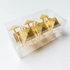 EleCharm Gorgeous Gold Shower Curtain Hooks Rings, Set of 12