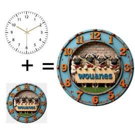 Large 12 Inch Glass Wall Clock that Resists Dust and Fingerprint Buildupsheet size: 12 in, color: White