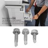 150PCS 304 Stainless Steel Self Tapping Screws Wafer Head Hex