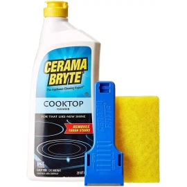 Cerama Bryte Ceramic Cooktop Cleaner (28 Oz), Scraper And 5