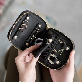 Stackers Recycled Nylon Jewellery Roll - Black