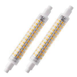R7S LED 118mm Dimmable, 10W Soft White (3000K) 1000lm 108pcs 2835SMD AC 110V 2-Pack by Rowrun