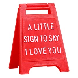 Valentines Day Gifts - Romantic I Love You Sign - Fun Boyfriend Valentine's Day Gift - Cute Birthday, Christmas, Wedding Gift for Girlfriend, Wife, Fiancee - Mini Sign Decoration