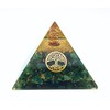 Orgonite Pyramid with Real Gemstones Energy Harmonisation with Healing Stones