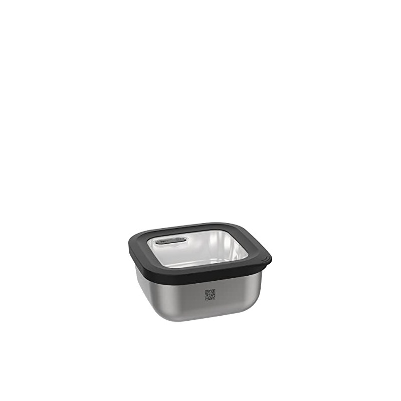 GEFU Provido Food Storage Container, 400 ml, Square, Storage Container,