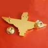 Reproduction WW2 BRITISH PARATROOPER PARACHUTE REGIMENT CAP BADGE PIN GOLDEN,
