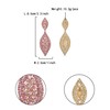 Flyonce Women's Rhinestone Crystal Wedding Bridal 2 Leaf Drop Dangle