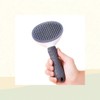 Pet Brush Dog Slicker Brush One-Touch Button Massage Dead Hair Removal