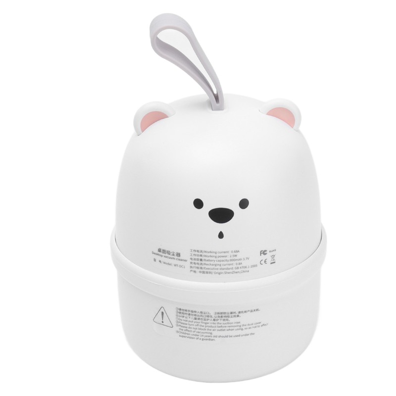 Mini Desktop Dust Collector USB Charging Mini Portable Bear Kids