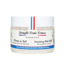 Straight from France French Fleur De Sel Finishing Sea Salt 4 Oz