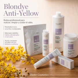 BLONDYE Champú Anti-Amarillo con Extractos de Arándano y Espino Amarillo y Ácido Hialurónico  Neutralización de Tonos Amarillos no Deseados  33.81... 