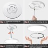 MODERN 28W 3200lm LED Flush Mount Ceiling Light, Super Slim