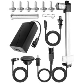 Qnbes Recliner Motor Actuator Kit, Modern Black Metal Recliner Lift Chair Motor, 6.14Inch 1500N 48 mm/s, Fit for R8123 R812301156333, JLDQ.12.157.333K