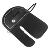 PATIKIL Double Layer Leather Archery Finger Tabs Finger Protection Black
