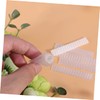 Minkissy 100pcs Makeup Protective Pe Net Brush Sleeves White Mesh