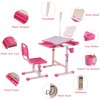 Napfox Adjustable Kids Desk and Chair Set, Ergonomic Study Desk