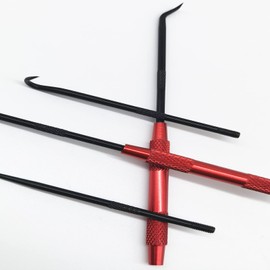 QISF 2 Pcs Specialty Pick Tool Set,Spring Hook and Pick Set,Double-Ended Design,O-Ring and Hooks Scriber Set,Fit for Removing Rings and Picking Things