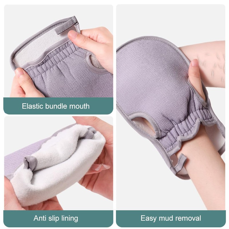 3 Stück Body Scrub Schwamm entfernt Abgestorbene Haut, Handschuh Peeling,