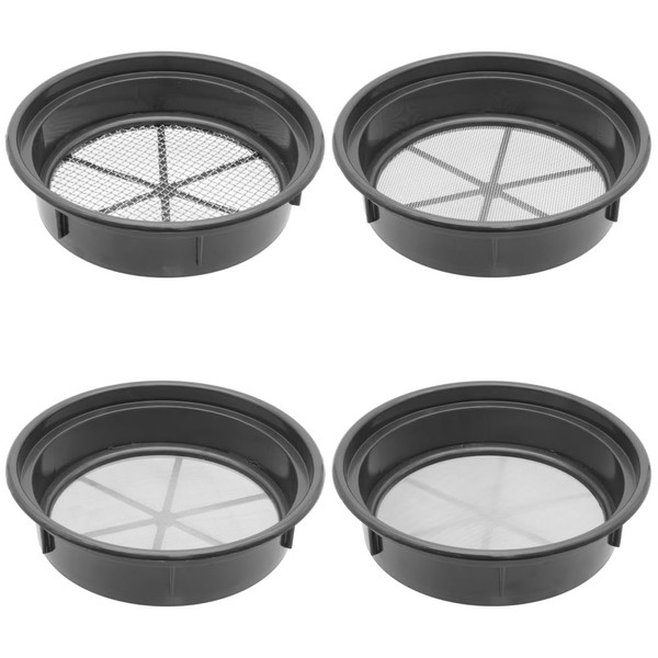 FindingKing Gold Mining Pan Classifier Set of 4 Black Pans