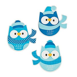 Foam Winter Owl Magnet Craft Kit - Makes 12 - Crafts for Kids and Fun Home Activities