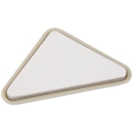 Super Sliders 2" Self-Stick Triangle Furniture Sliders for Carpet, Anti-Slip Adhesive Furniture Moving Pads for Beds, Sofas, Dressers, Set of 4, Beige