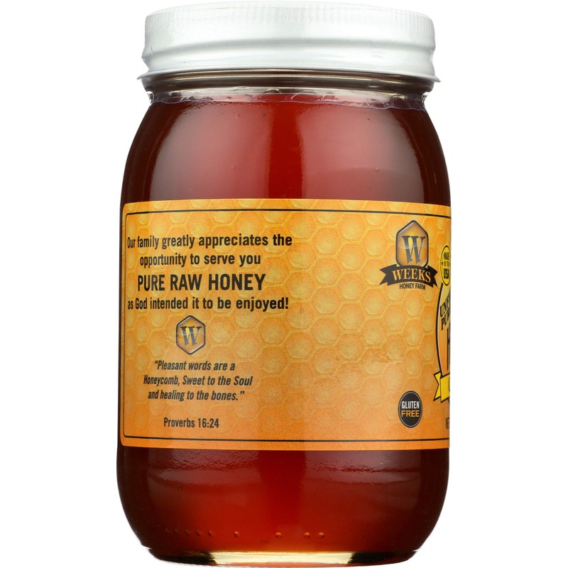 WEEKS HONEY Clover Honey Jar, 22 OZ