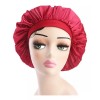 Dolores Gorro De Satén De Seda Para Dormir Sombrero,rojo,gorra Negra