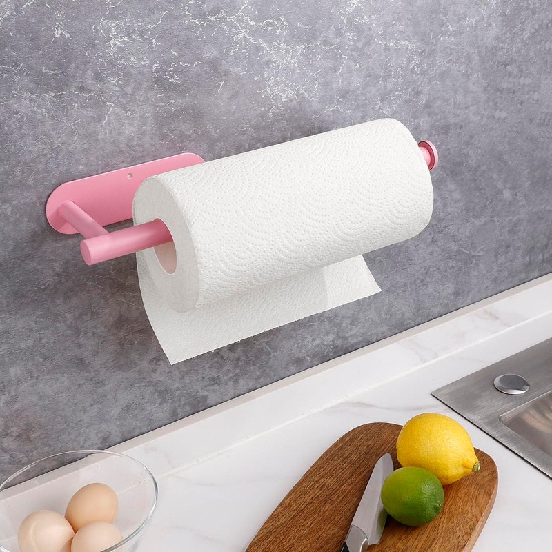 Gewtur Kitchen Roll Holder Pink Kitchen Roll Holder No Drilling