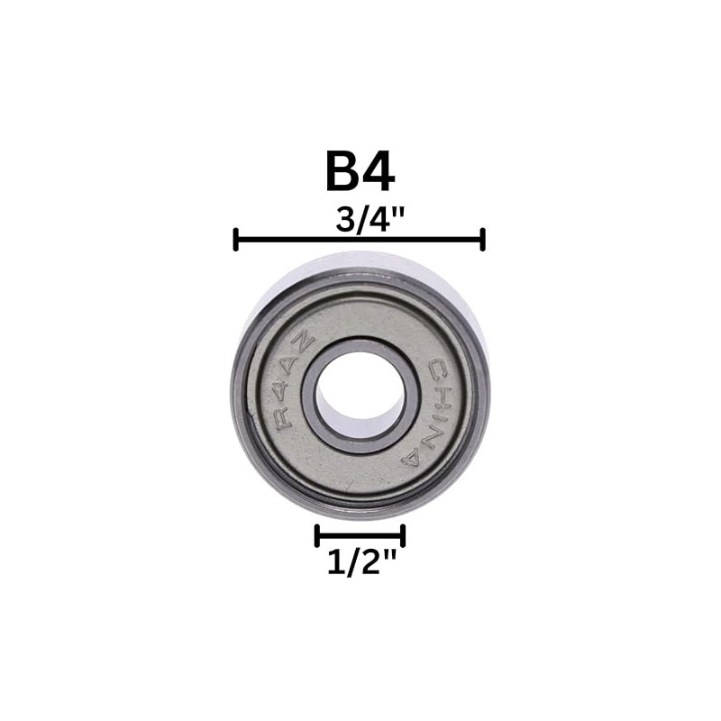 Whiteside B4 Ball Bearing: 3/4 Inch Outside Diameter, 1/4 Inch