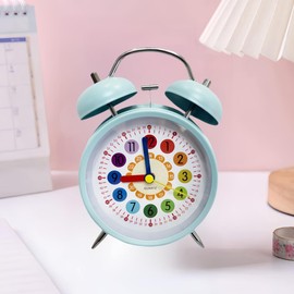 YYDS Loud Vibration Table Clock, Fashionable, Analog Alarm, Fashionable, Bold, Loud Alarm Clock, No Alarm, Cute, Learning, Education, For Children Studying, 24 Hour Display, Supplementary Numbers
