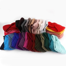 AOPRIE Bulk Winter Headbands for Women Girls Ear Warmers for Women Ear Covers for Cold Weather Knit Wide Thick headbands Colorful, 36 Pack