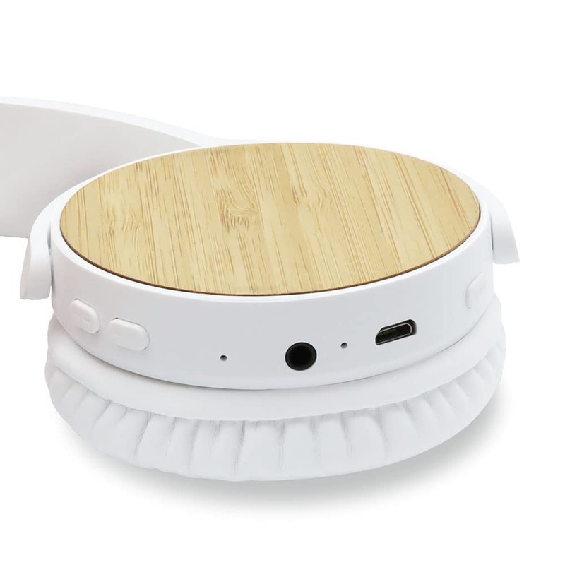 Metronic Wireless Bluetooth Headphones, Lightweight, Adjustable and Foldable Bamboo