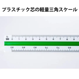 STAEDTLER 561 98-4BKST Triangular Din 1: 100, 200, 250, 300, 400, 500 Ruler Scale, (20499)