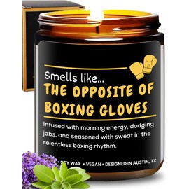 Funny Boxing Candle, Perfect Boxing Gifts for Men, Women, Girls & Boys, Boxing Memorabilia Gifts for Men, Gifts for Boxing Lovers, Fighters, & Coach, Boxing Sports Lover Gifts Ideas