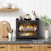 Goozii Black Bread Box for Kitchen Countertop, Large Bread Storage