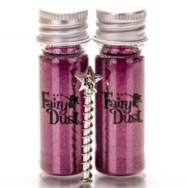Fairy Dust - Original Vials | Pixie Dust From The Land of Sorralia | Fine Pink Glitter Powder | Best for Resin | Great Decoration Gifts for Kids Celebration (Pack of 2)