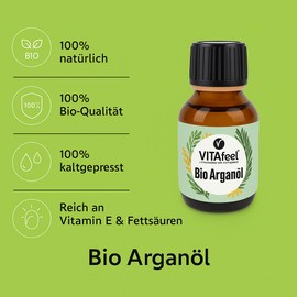 VitaFeel Organic Argan Oil for Skin and Hair Care (250 ml)