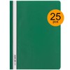 D.RECT Flat File Polypropylene A4 Without Perforation Green Pack of