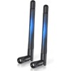 Bingfu Dual Band WiFi Antenna 3dBi SMA Male Antenna(2-Pack) for